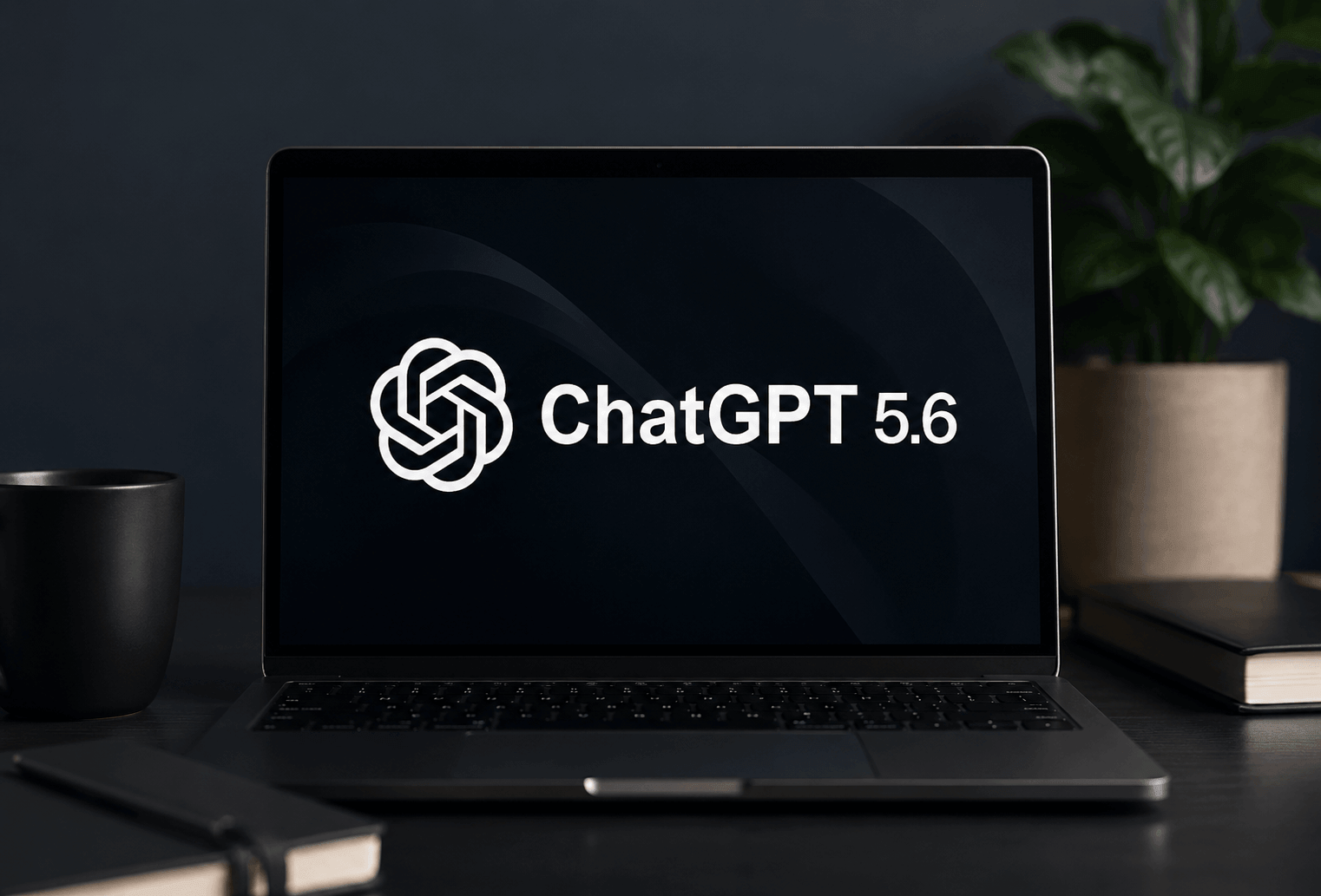 GPT-5.6 rollout limits announcement on a laptop screen