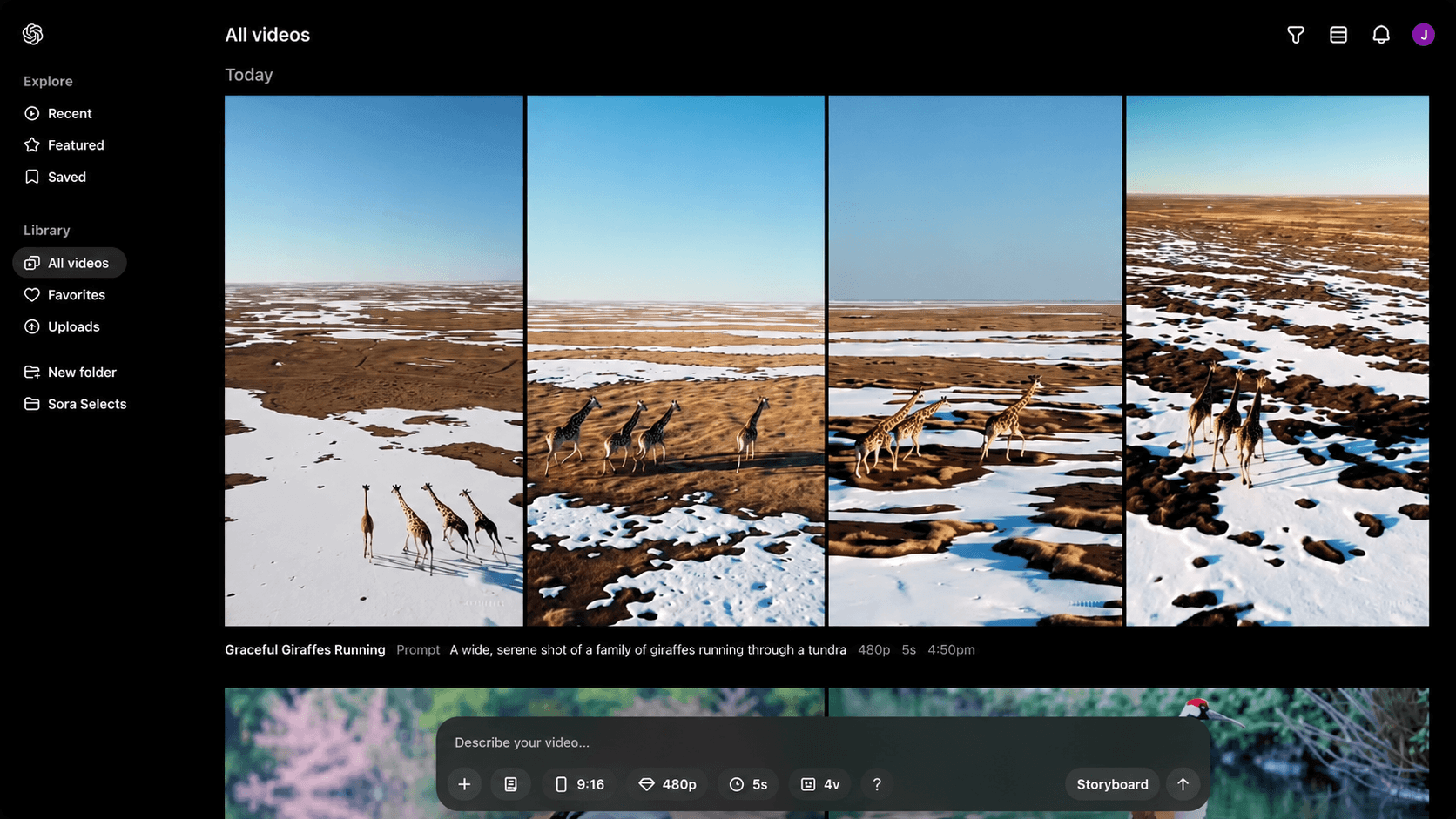 OpenAI Sora shutdown interface screenshot